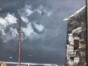 Niet of onleesbaar gesigneerd - Haven in schemering. kopen? Bied vanaf 1!