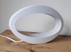 Philips - Iconische design tafellamp "Berio" in aluminium met witte coating kopen? Bied vanaf 100!