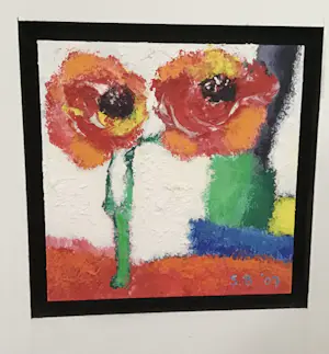 Saskia Bremer - Flower Power in Portugal, 5 schilderijen in paneel, gesigneerd kopen? Bied vanaf 40!