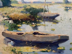 Niet of onleesbaar gesigneerd - Hollands waterlandschap kopen? Bied vanaf 1!
