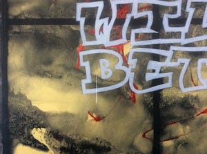 Jack Vissers - SOON IT WILL BE BETTER! - acryl op papier, ingelijst! kopen? Bied vanaf 79!
