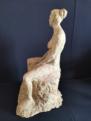 Niet of onleesbaar gesigneerd - Zittend naakte dame kopen? Bied vanaf 1!