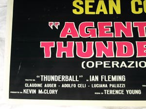 Curiosa - Italiaans filmaffiche : James Bond 007 , Thunderball , Sean Connery - 1965 kopen? Bied vanaf 1!
