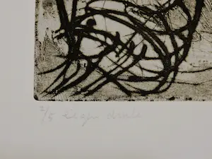 Ernst Vijlbrief - Unica 2/5 eigen druk Ets - Zonder titel. - 1963 - potloodgesigneerd kopen? Bied vanaf 40!