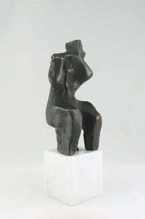 Paulus Reinhard - Brons en marmer, Fluitspeler kopen? Bied vanaf 350!