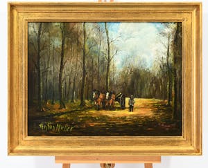 Anton Muller - (1887-1979)- "Bosgezicht met Malle Jan" kopen? Bied vanaf 70!