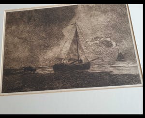 Frederik Hendrik Weissenbruch - zeilschip bruin/zwart/wit kopen? Bied vanaf 50!