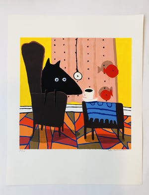 Peter Bastiaanssen - Doggy met vissen en koffie kopen? Bied vanaf 90!