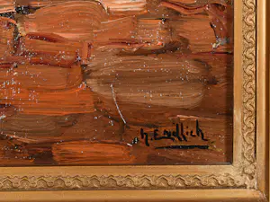 Henri Endlich - Moeder en dochter aan het breien kopen? Bied vanaf 300!