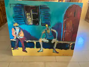 Ton van der Werf - Bodemprijs : Prachtig schilderij , gesigneerd kopen? Bied vanaf 110!