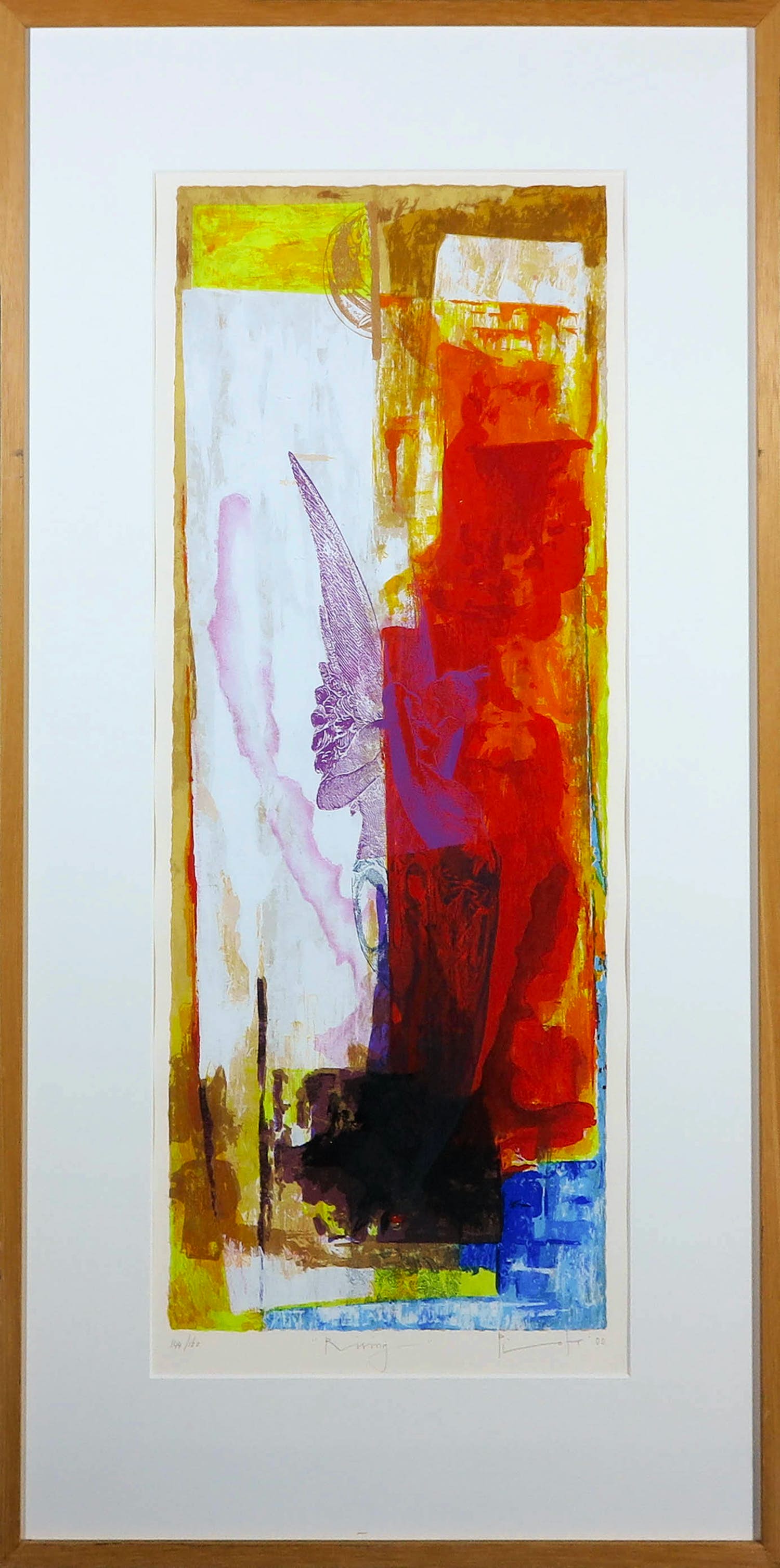 Piotr Konkel - Zeefdruk, Rising - Ingelijst (Groot) verkocht voor € 50!