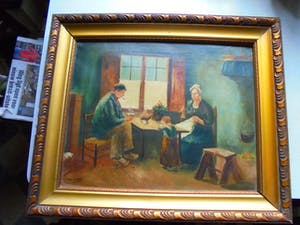 Niet of onleesbaar gesigneerd - Robaeys met boerengezin kopen? Bied vanaf 1!