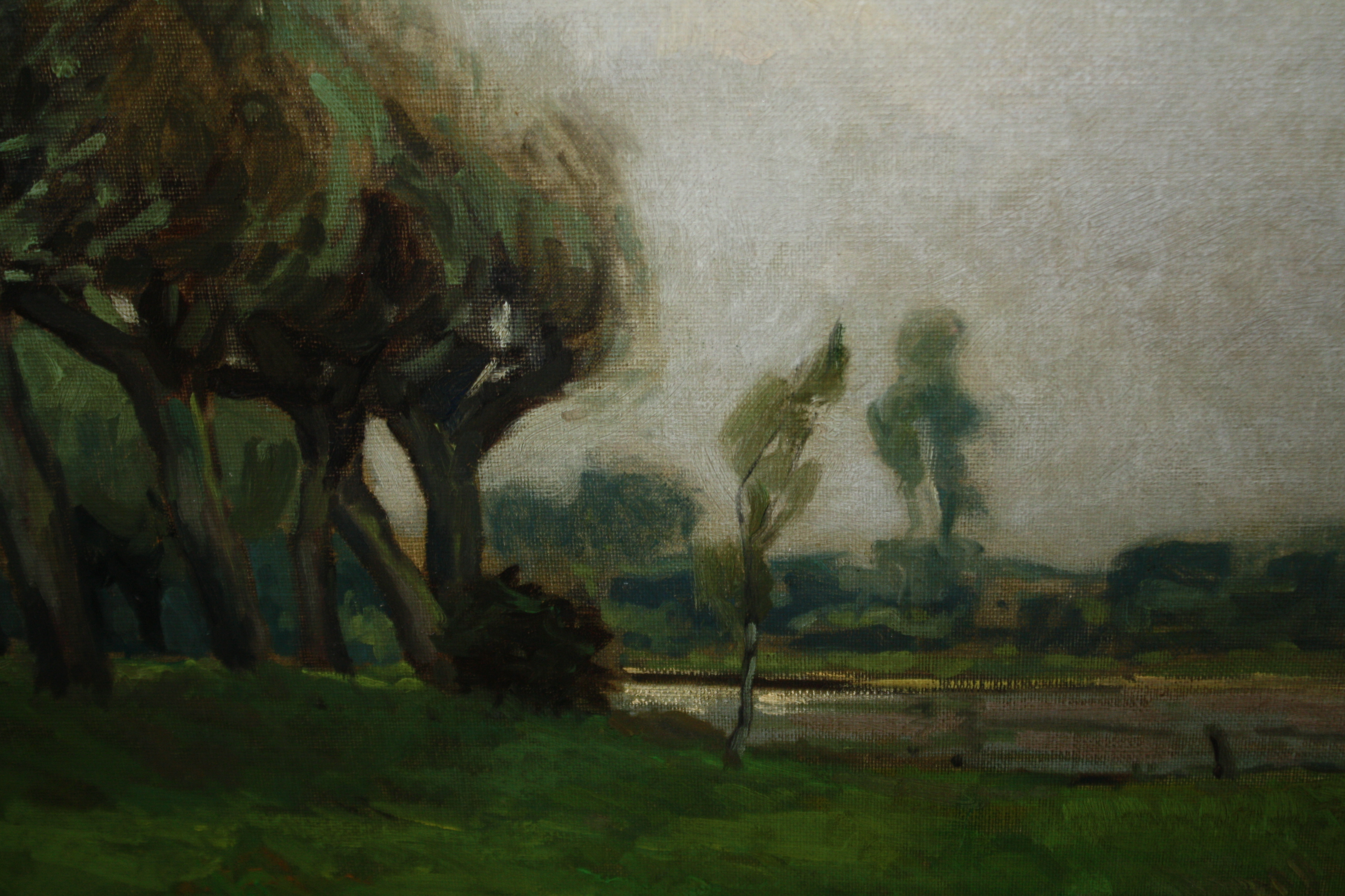 Martin van Waning - haags LANDSCHAP AAN EEN VAART kopen? Bied vanaf 135!