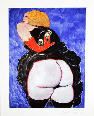 Ernst Fuchs - Die Kopfsammlerin verkocht voor € 55!