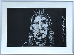 Espen Hagen - Silver chief on black | Groot kopen? Bied vanaf 90!