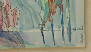 Joe Wols - Aquarel, Zo is de wereld ook - Ingelijst kopen? Bied vanaf 1!