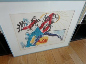 Lucebert - COBRA-COMPOSITIE / KLEURLITHO / 71x86cm / KADER / SIG kopen? Bied vanaf 250!