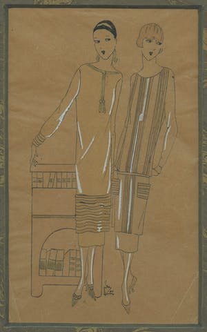 Niet of onleesbaar gesigneerd - Modeprent kopen? Bied vanaf 1!