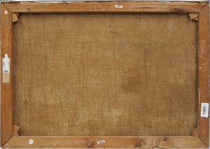 Willem Hussem - Olieverf op doek, Abstracte compositie - Ingelijst kopen? Bied vanaf 2000!