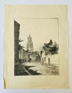 AcheterHugo Polderman - Stadsgezicht met kerk? Enchérissez de 55!