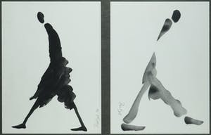 Marianne Roetzel - Inkttekening, Twee figuren kopen? Bied vanaf 1!