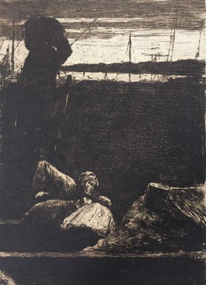 Willem de Zwart - Ets, Zonder titel kopen? Bied vanaf 20!