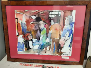 Bertie van Delden - Aquarel kopen? Bied vanaf 20!