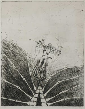 Robert Terwindt - Ets, Icarus II - Ingelijst kopen? Bied vanaf 20!