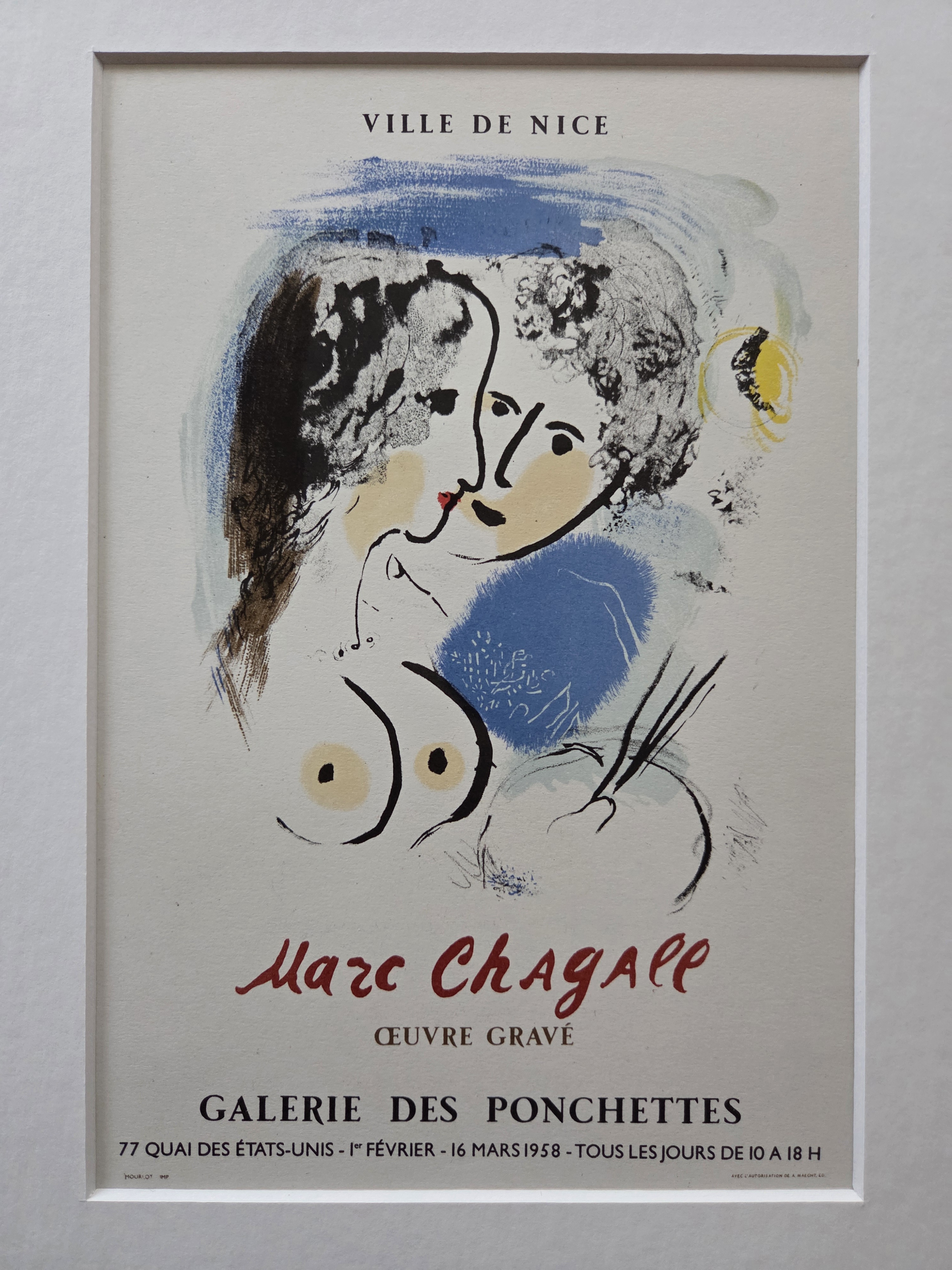 Marc Chagall - Nice. Schilder en model. Naakt. kaufen? Bieten Sie von 139!