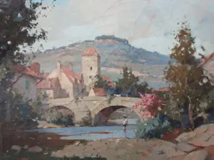 Evert-Jan Ligtelijn - Noord-Spanje Visser onder Romeinse Brug (Cangas de Onis) kopen? Bied vanaf 400!