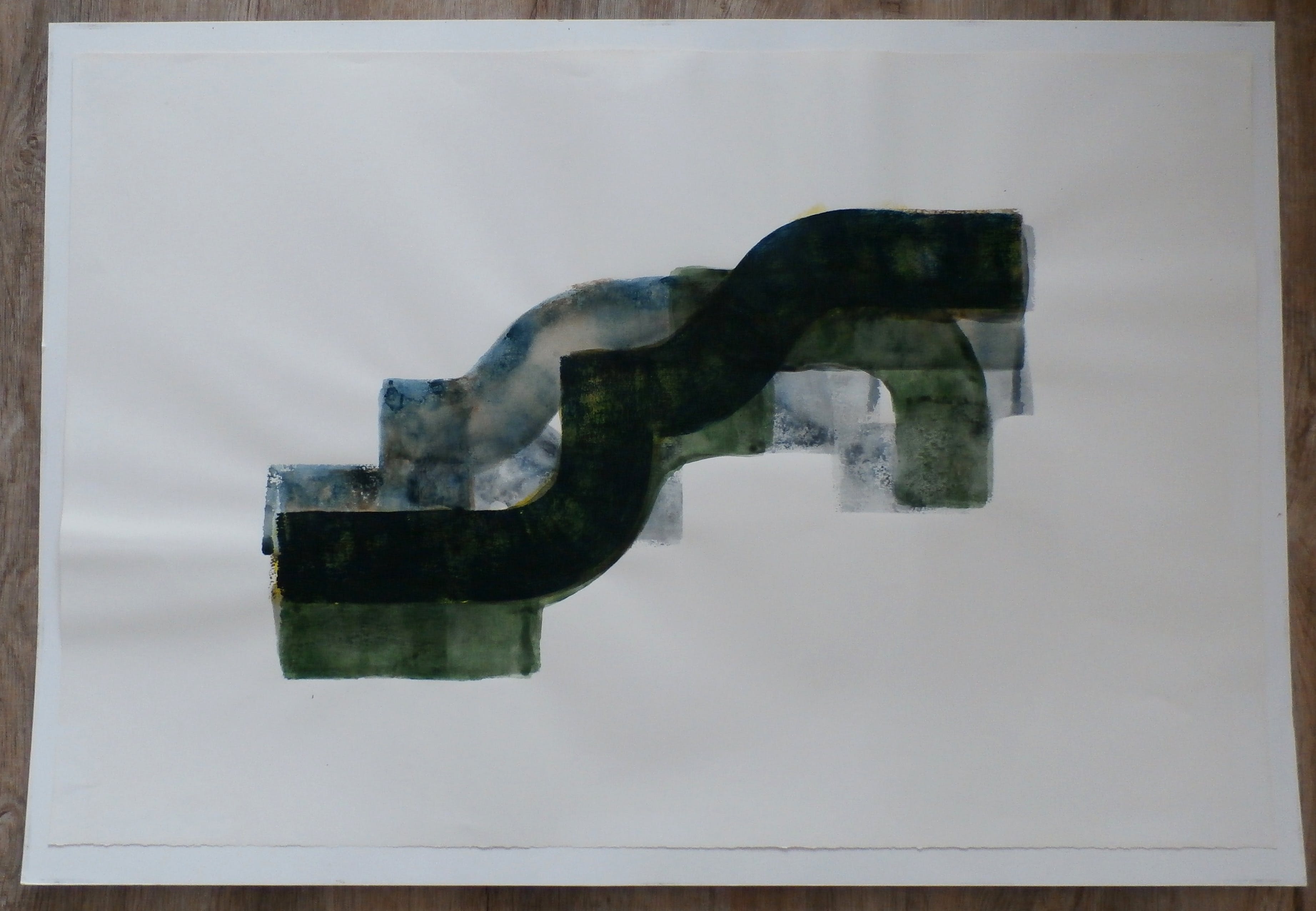 Hans Schraven - acryl op papier - 1988 kopen? Bied vanaf 49!