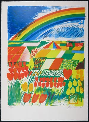 Jan Cremer - Litho, Tulpenland I kopen? Bied vanaf 1!