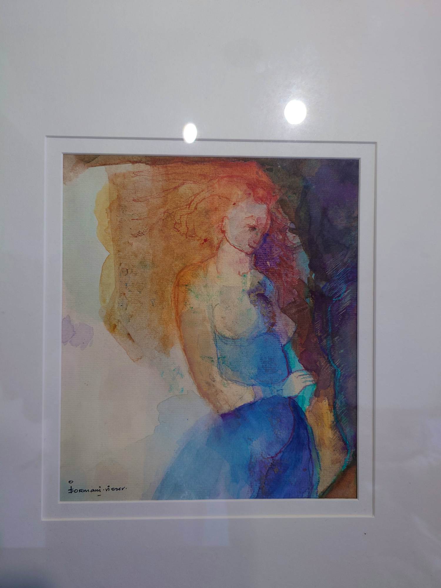 Irene Sormani-Visser - Aquarel naakte vrouw kopen? Bied vanaf 125!