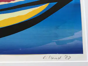 Piet de Ridder - "Eiland" | kleuren zeefdruk (23/25) kopen? Bied vanaf 39!