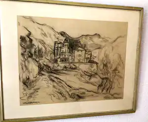 Matthieu Wiegman - Klooster Valldemosa, Spanje - Pastel - Gesigneerd - Zeer goede staat verkauft für € 100!