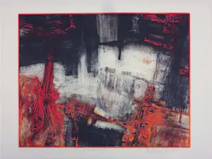 AcheterNicol Rodriguez - Etsen, Lot van 19 abstracte composities? Enchérissez de 150!