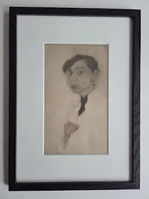 Jan Mankes - Zelfportret. Ingelijst. kopen? Bied vanaf 99!