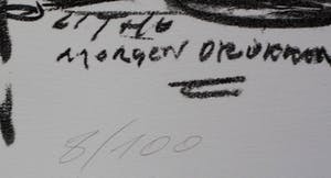 Hugo de Clercq - Litho - compositie : morgen drukken - 1982 kopen? Bied vanaf 65!