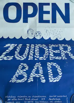 Opland - en (naar) Hergé (Kuifje): 3x Affiche Zuiderbad Amsterdam – 1979-1980 kopen? Bied vanaf 1!