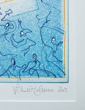 Ronald Tolman - Tennis, aquatint ets (mooi ingelijst) kopen? Bied vanaf 100!