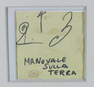 Bruno Ceccobelli - Gouache, Manovale sulla terra - Ingelijst kopen? Bied vanaf 50!