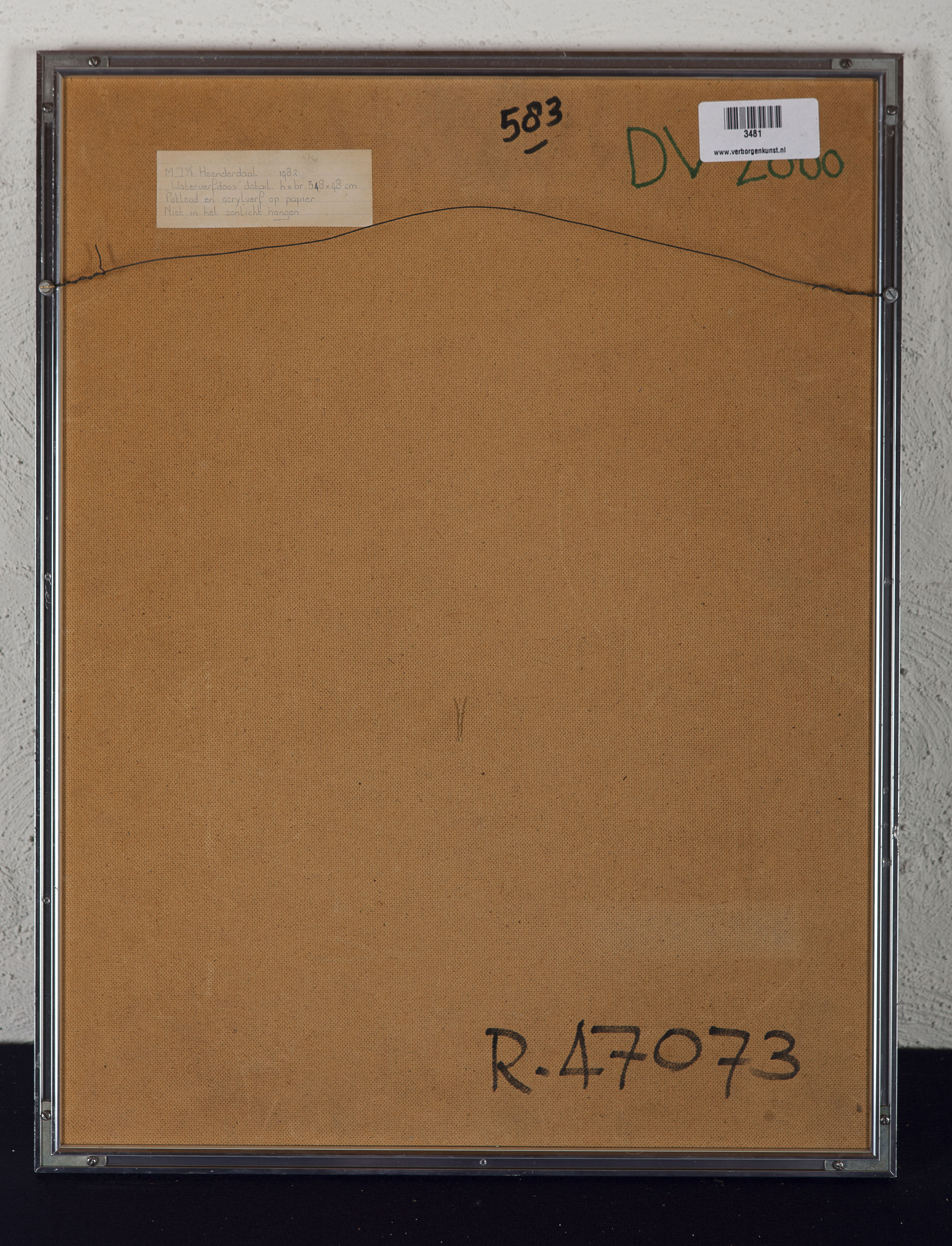 Joop van 't Hoenderdaal - Waterverfdoos - Acrylverf en potlood op papier  kopen? Bied vanaf 10!