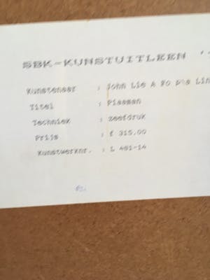 John Lie a Fo - Handgesigneerde kleurenlitho ‘Piaaiman’. kopen? Bied vanaf 60!