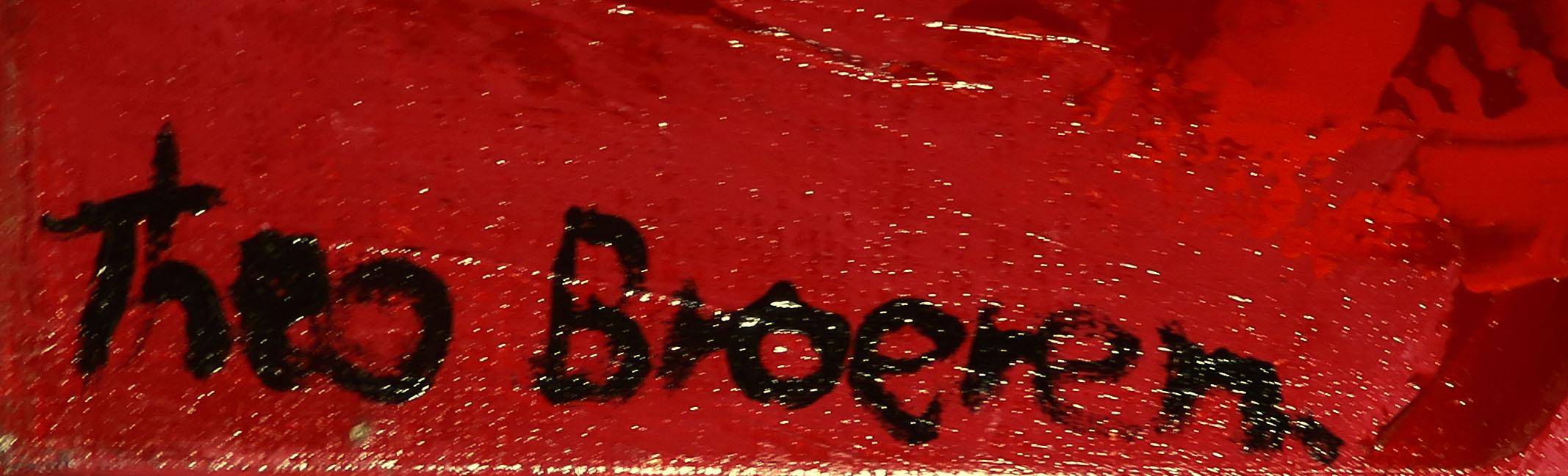 Theo Broeren - Acryl op doek, Even lunchen... (Zeer groot) kopen? Bied vanaf 100!