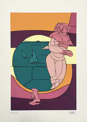 Valerio Adami - Olympic Games of Barcelona - 1992 verkauft für € 185!