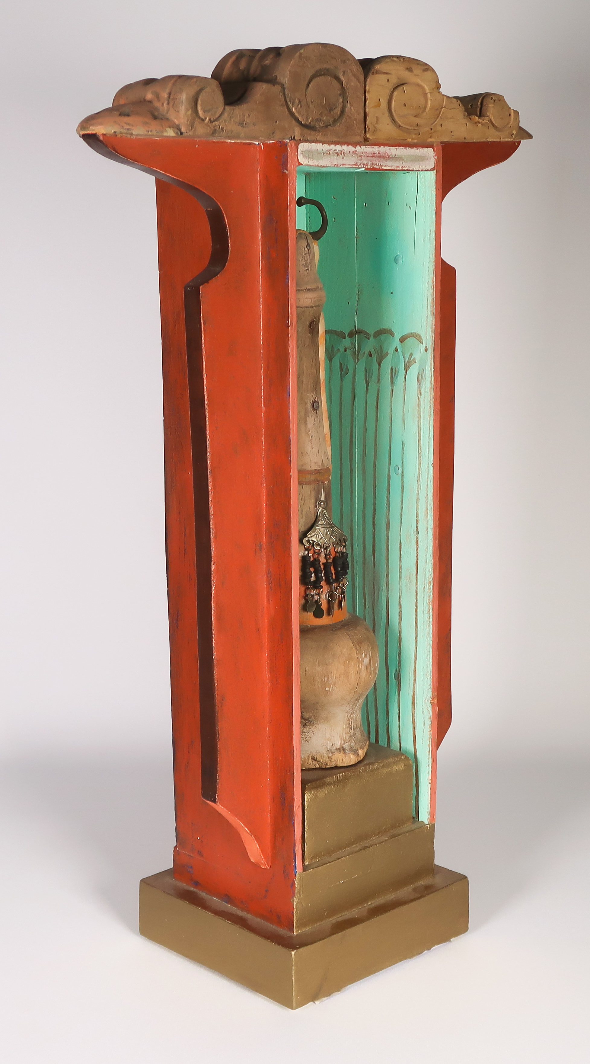 Lon Buttstedt - Object/Collage van o.a. beschilderd hout, Chair for Apis kopen? Bied vanaf 50!