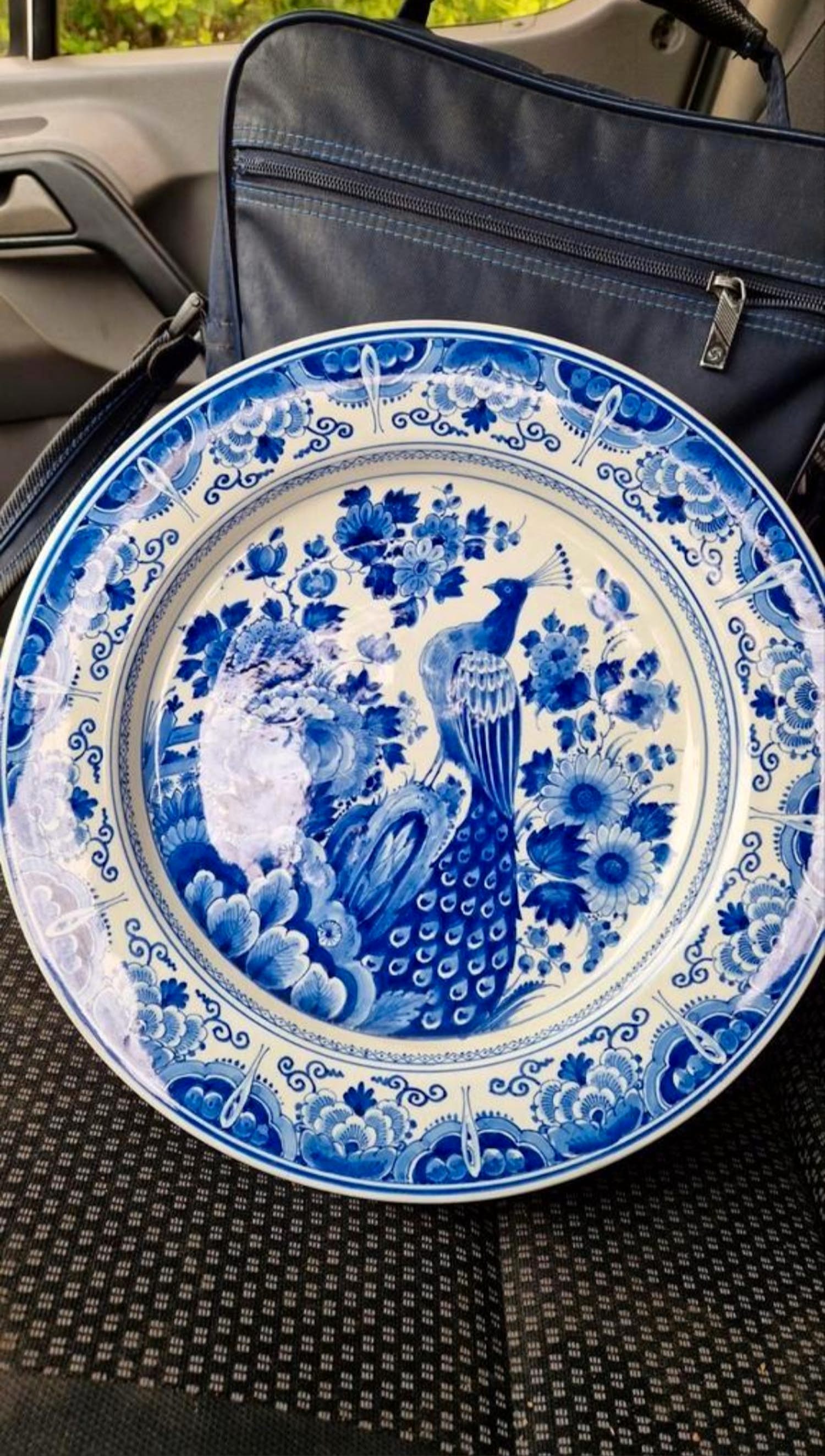 Royal Leerdam - Delfstblauw pauw bloemen kopen? Bied vanaf 300!