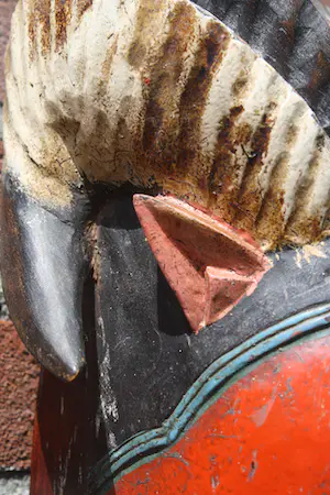 Niet of onleesbaar gesigneerd - Prachtig Afrikaans Gouro Gu Zaouli Masker (20e eeuw) kopen? Bied vanaf 1!