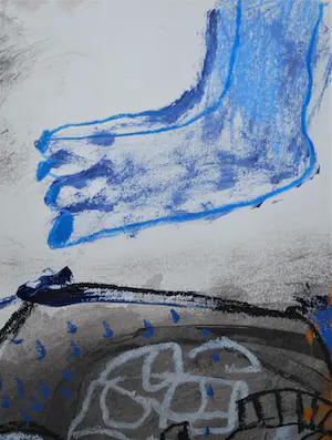 Rik van Iersel - groot werk - gemengde techniek - fraai zuurvrij ingelijst kopen? Bied vanaf 300!