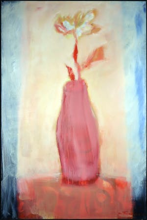 Marieke Thomassen - Acryl op doek, Bloemen - Lentevaas (Groot) kopen? Bied vanaf 100!